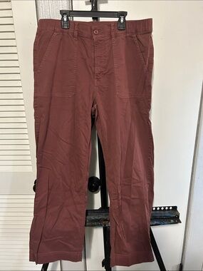 American Eagle ex-boyfriend pant in rust/maroon